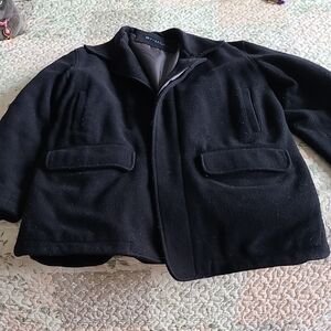 Kenneth Cole Classic Black Pea Coat